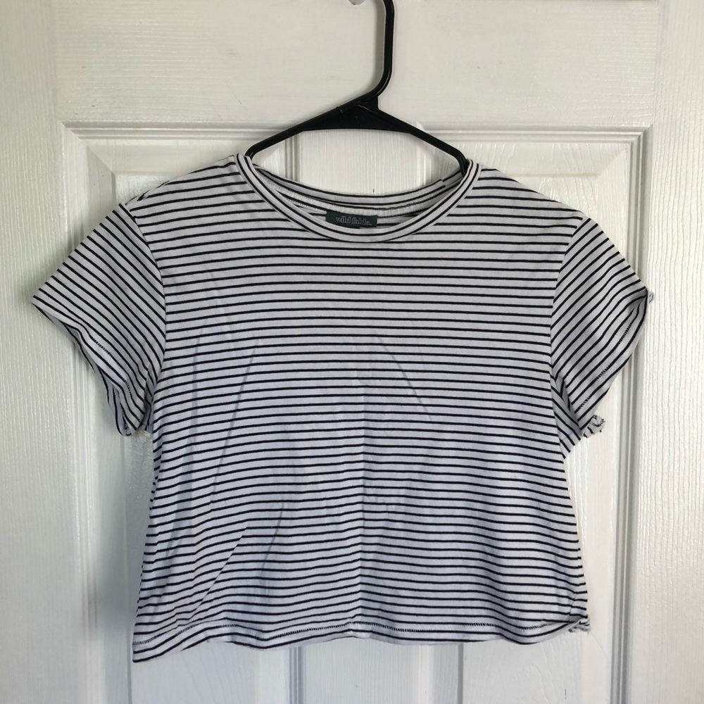Wild Fable Short Sleeve Cropped Top